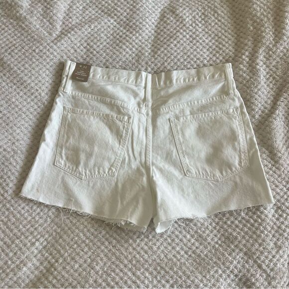 NWT Madewell The Perfect Jean Short in Tile White 32 - Picture 7 of 11